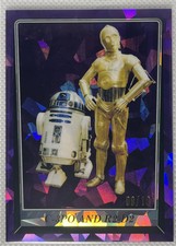 2023 Topps Star Wars Return of the Jedi Sapphire C-3PO and R2-D2 8 #8 Purple /10