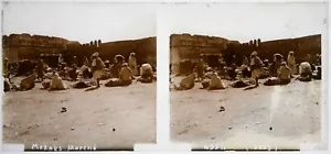 Maroc.Morocco.Meknès.Marché.Market.Vue stereo sur verre 6x13cm.Glass Stereo view - Picture 1 of 1