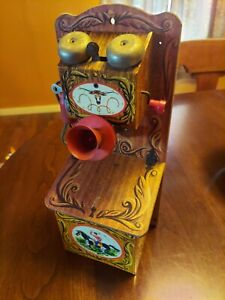 Vintage Ranch Phone Gong Bell Cowboy Western Toy Telephone. 1950's 