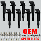 8X OEM Ignition Coil & 8X Iridium Spark Plug For BMW 550 650 750 750 X5 X6 UF592