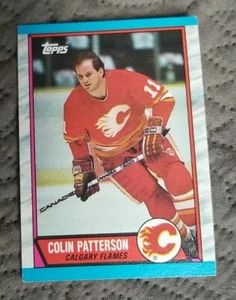 1989-90 Topps Calgary Flames Hockey Card #71 Colin Patterson RC - Picture 1 of 2