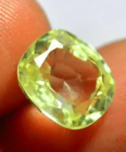 Zaffiro giallo IF-VVS 9,80 cts taglio a cuscino bellissimo (Sri Lanka) - Foto 1 di 6