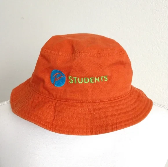 Sombrero Cubo Cara Sonriente - Unisex, Protección UV, Algodón, Rosado/blanco, Talla única