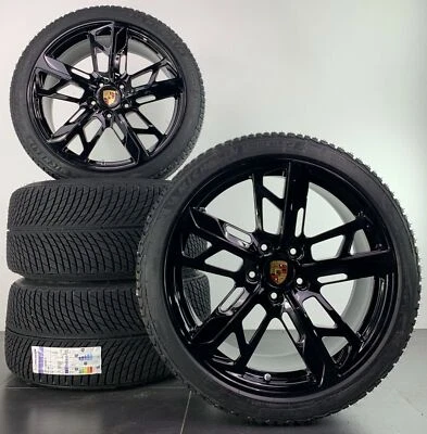 Porsche Taycan Cross Turismo 21 Zoll Felgen Winterräder Winterreifen neu DOT23 # - Bild 1 von 4