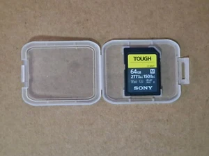 64GB SONY M Series TOUGH R277MB/s W150MB/s U3 V60 SDXC Memory Card - Picture 1 of 2