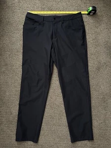 Lululemon Men’s 33x29 ABC Classic-Fit 5 Pocket Pant Warpstreme Black Charcoal 1 - Picture 1 of 2