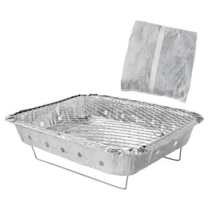 Camping Disposable Instant Charcoal Grill Aluminum Barbecues Picnic Grills NEW - Picture 1 of 4