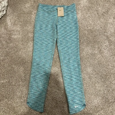 Nuevo con etiquetas Nike Dri-Fit One Big Niños Niñas Entrenamiento Leggings Talla XL Color Verde Aceite Foto 1 de 3