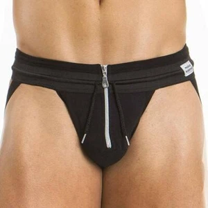modello 02913 Tg. S Modus Vivendi zipper jockstrap sexy cerniera frontale Nero - Foto 1 di 7