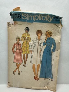 Simplicity 7238 Misses Roben Hausmantel Muster 16 Brustumfang 38" Schnitt komplett - Bild 1 von 3