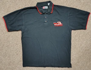 Vintage DALE EARNHARDT Polo Shirt Mens M Black Embroidered Logo Competitors View - Picture 1 of 8