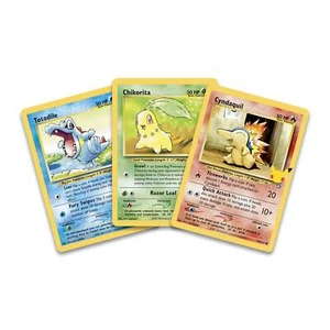 Pokemon TCG Johto First Partner Booster Pack 25th (3x JUMBO OVERSIZED CARDS) NEW - Picture 1 of 1