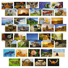 40 Pack Bulk Animal and Travel Postcards From Around the World for Mailing, 4x6"