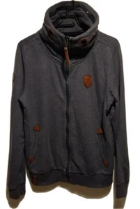 Naketano Brave New World Cowl Neck Hoodie Size L P2P 22" - Picture 1 of 10