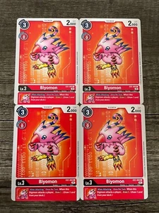 x4 Biyomon EX1-002 C Playset Digimon TCG Classic Collection - Picture 1 of 1
