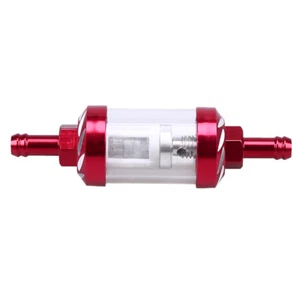 Motorcycle Inline Gas Fuel Filter Reusable 5/16" 8mm Universal For Yamaha