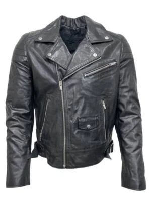 BLK DNM Men's Black Moto Leather Jacket 31 NWT - Image 1 of 2