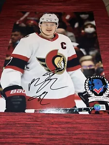 Brady Tkachuk Signed 11x14 Photo Ottawa Senators All Star Beckett #2 - Picture 1 of 2