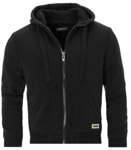 "Herren gepolstert Borg Fleece Sherpa gefüttert durchgehender Reißverschluss Hoodie Sweatshirt Jacke ""9833" - Bild 1 von 11