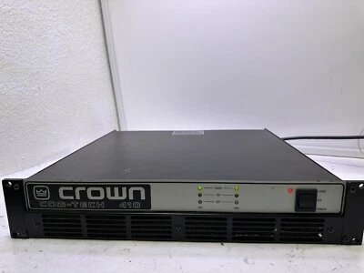 Crown Com-Tech 410 2 Channel Power Amplifier Tested - Image 1 of 4