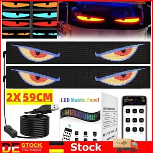 2X Lkw Devil's Eye Lampe LED-Bildschirm Auto-Augenlicht Lkw Dynamisches Licht - Picture 1 of 16