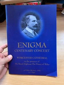 1999 ENIGMA CENTENARY CONCERT SOUVENIR PROGRAMME BOOK (LL) - Picture 1 of 11