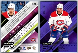 2021 Upper Deck Synergy FX Purple Nick Suzuki FX-NS 139/275 - Picture 1 of 1