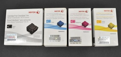 Set Xerox ColorQube 8570 8580 Black Cyan Magenta Yello Ink 108R00926 927 928 930 - Image 1 of 4