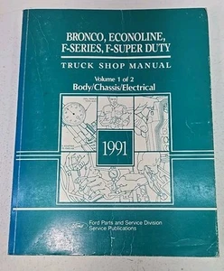 1991 Ford Truck Service Manual F 150 250 350 Pickup Van Bronco (Vol. 1 Only) - Picture 1 of 3