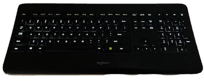 LOGITECH K800 Wireless Illuminated Keyboard (Y-R0011) w/ Dongle Very Nice Tested - Image 1 of 4