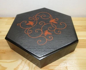 Hojuntei Kaiseki Dish Kyoto Lacquer Larch Maki-e by Shohiko Nishimura Japan - Picture 1 of 10