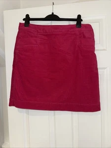White Stuff Pink lined Corduroy Skirt Size 12 Knee Length - Picture 1 of 6