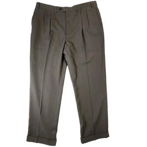 Pantalones de vestir para hombre Lauren Ralph Lauren 42W x 32L marrón topo nuevos con etiquetas - Imagen 1 de 12