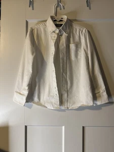 Izod Shirt Boys size 5 White Button Up Long Sleeve Collared Dress Shirt - - Picture 1 of 2