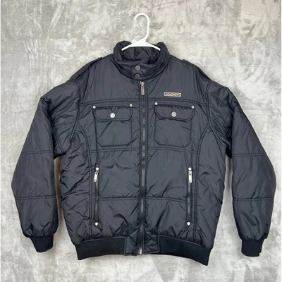 COOGI Black Puffer Jacket Full Zip Bomber Men's 2XL Winter Coat - Image 1 of 4