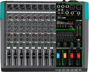 Depusheng PA8 Professional 8 Channel Audio Mixer DJ Controller 256 DSP Effects - Picture 1 of 10