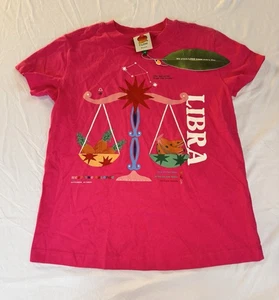 Neu mit Etikett Farm Rio Damen-T-Shirt Waage Sternzeichen rosa Größe Extra Small *bitte lesen - Bild 1 von 19