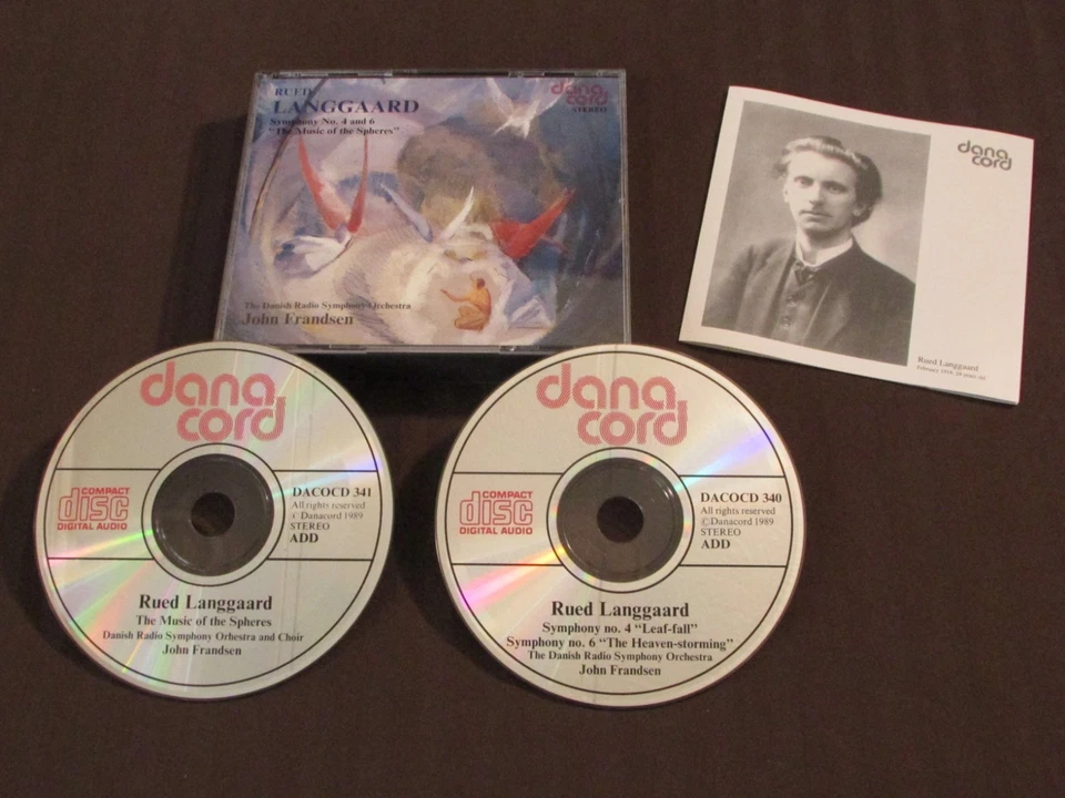 REUD LANGGAARD SYMPHONY No. 4 AND 6 CD MUSIC OF THE SPHERES JOHN FRANDSEN 2CD NM - Image 1 of 4