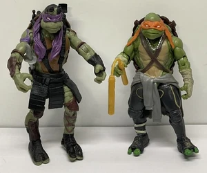 Teenage Mutant Ninja Turtles 2014  Michaelangelo & Donatello TMNT Action Figures - Picture 1 of 5
