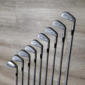 Planchas Palmer Peerless 2-PW. 9 palos de hoja vintage varillas de acero. Usado  - Imagen 1 de 10