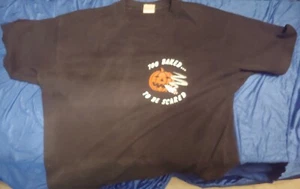 Vintage UW Madison Halloween 1988 T-Shirt XL Too Baked to be Scared - Picture 1 of 7