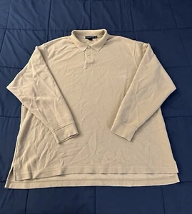 Daniel Cremieux Mens Shirt XXL Beige Long Sleeve Pullover Collared Classics - Picture 1 of 10