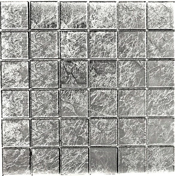 Mosaico piastrella vetro argento struttura muro cucina bagno 68-4SB21 b|1 foglio