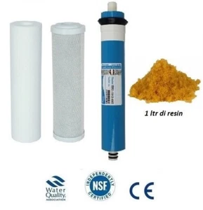 L3 4 Stage Reverse Osmosis pre filters RO & DI Resin Replacement Membrane - Picture 1 of 3