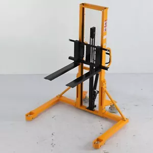 APOLLOLIFT 1100lb Manual Hand Pallet Hydraulic Straddle Walkie Stacker 63" Lift - Picture 1 of 8