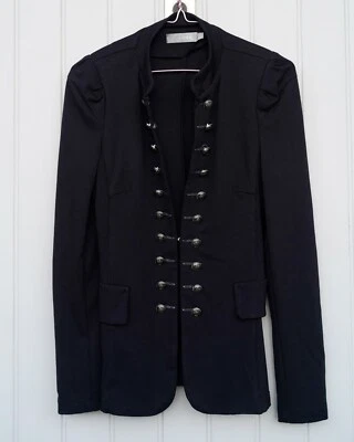 Blazer tipo parata Topshop blu scuro taglia s/m collo coreana - Imagen 1 de 4