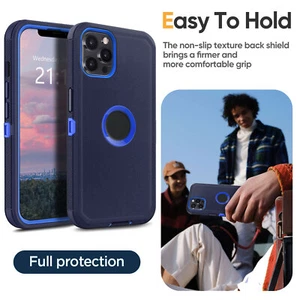 For iPhone 11 12 13 14 15 16 Pro Max XR SE 3rd 6 7 8 Plus Shockproof Case Cover - Picture 1 of 46