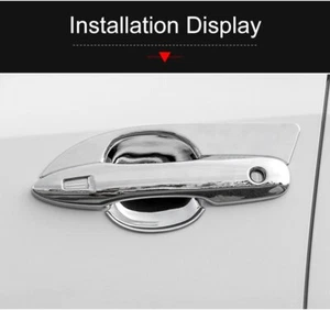 8Pcs Chrome Door Side Handles Cover Bowl Trim For Toyota Corolla Altis 2019-2023 - Picture 1 of 6