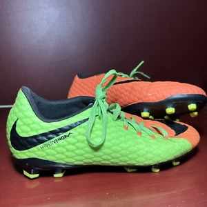Nike Hypervenom Phelon FG Soccer Cleats, #852595-308, Lime/Orange/Black, US 6Y - Picture 1 of 8