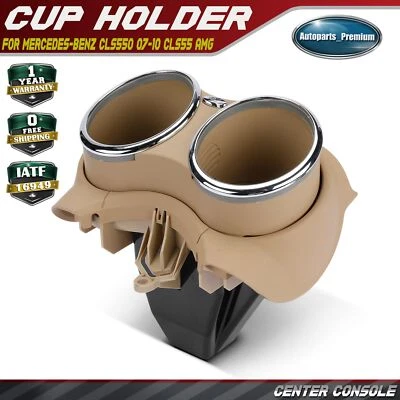 Center Console Tan Cup Holder for Mercedes-Benz W219 CLS550 2007-2010 CLS55 AMG - Image 1 of 4